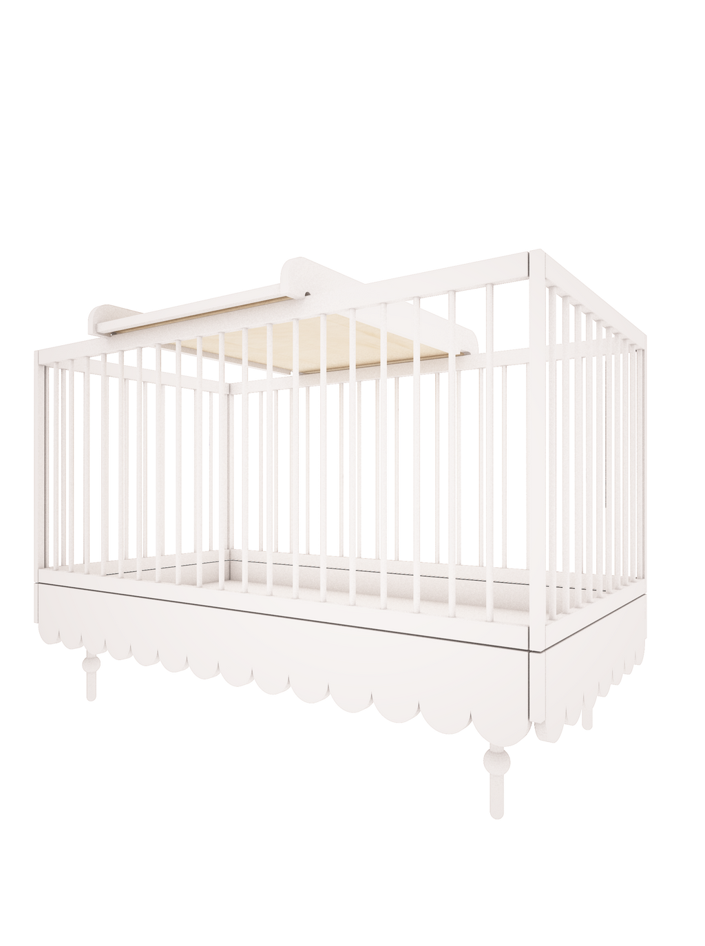 Baby Changing Unit for Babushka Collection in White