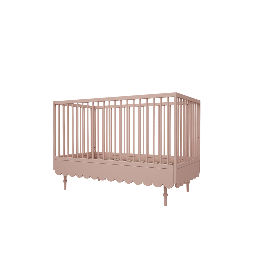 Handmade 'Babushka' Pink Cot Bed 70 x 140cm