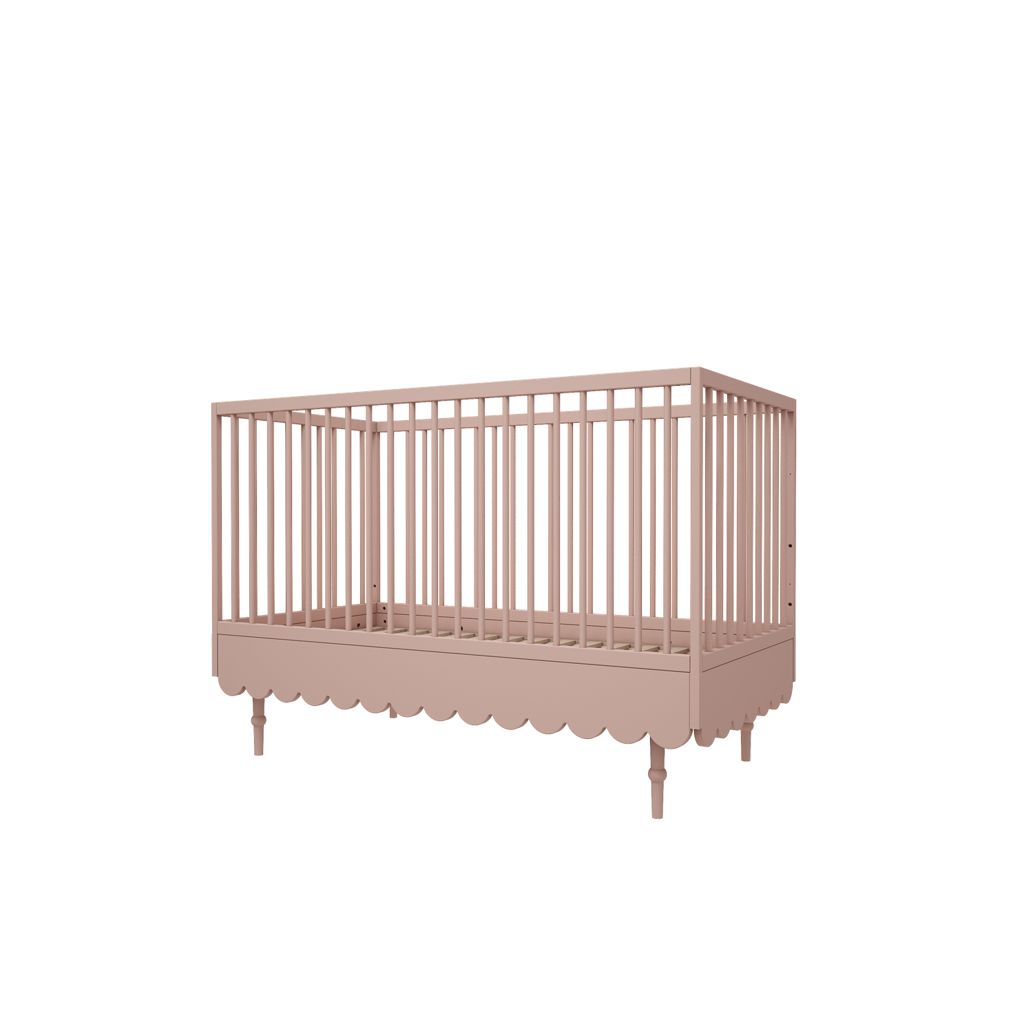 Handmade 'Babushka' Pink Cot Bed 70 x 140cm
