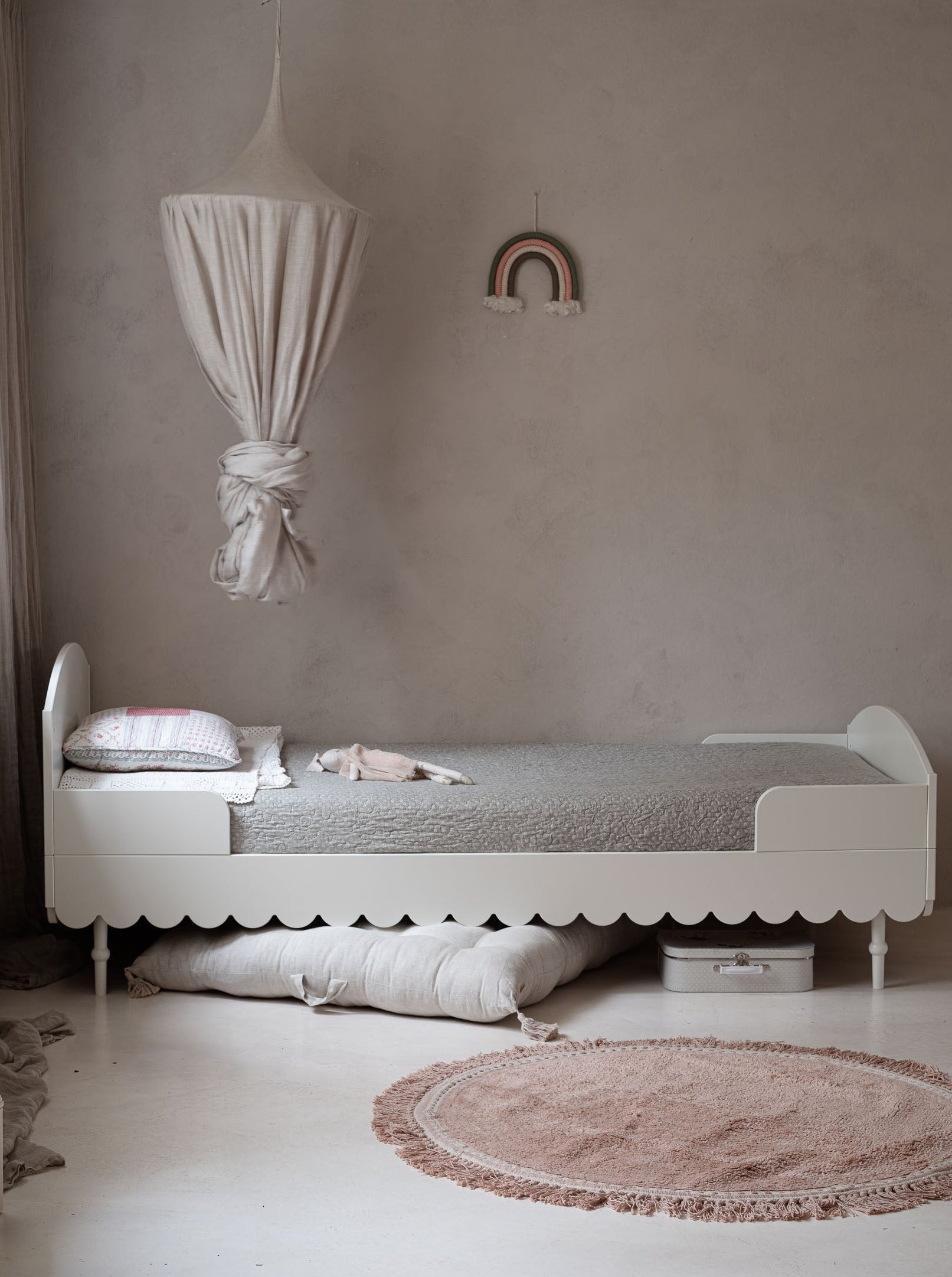 Handmade 'Babushka' White Bed 90 x 200cm