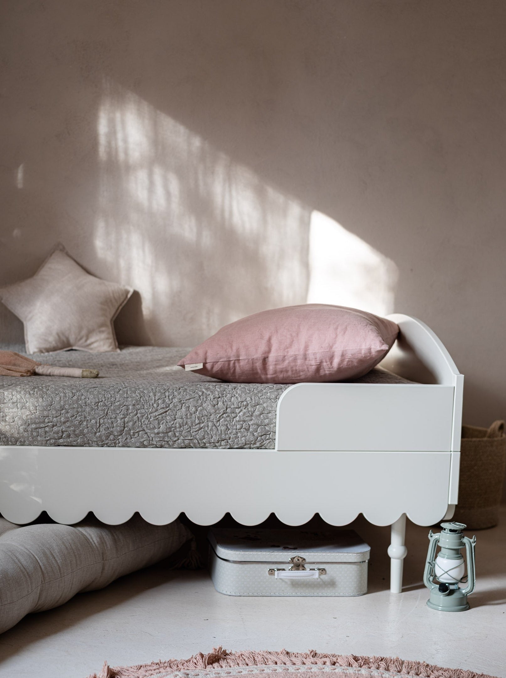 Handmade 'Babushka' White Bed 90 x 200cm
