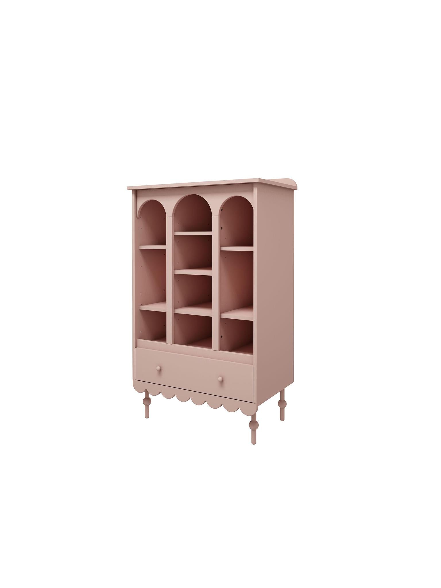 Handmade 'Babushka' Pink Bookshelf
