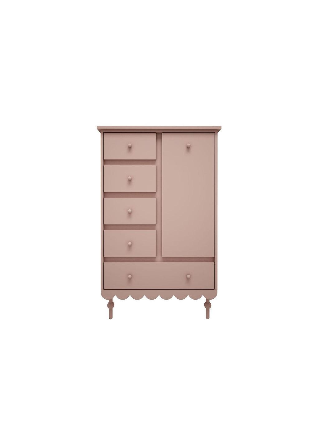 Handmade 'Babushka' Pink Chest of Drawers