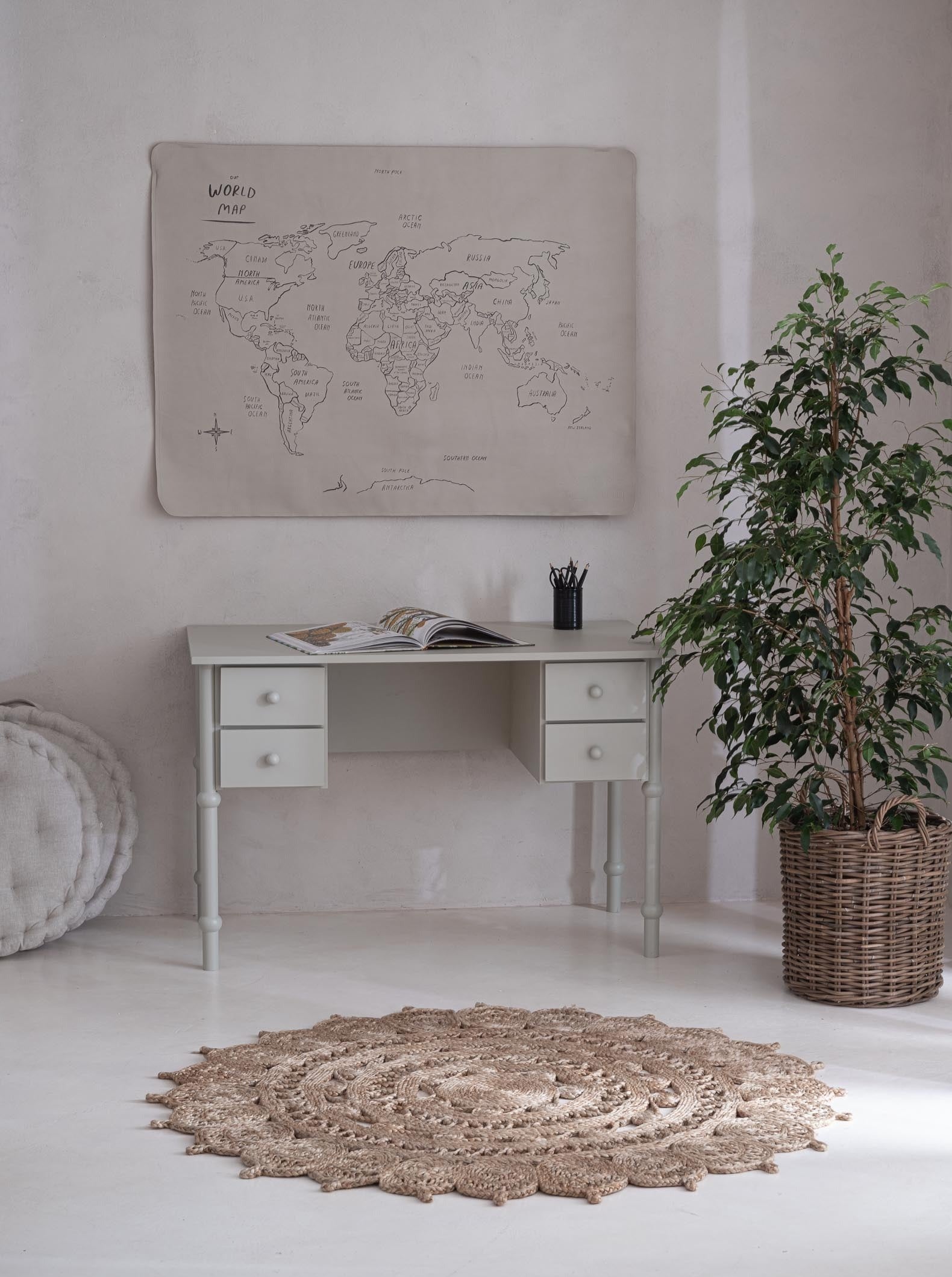 Handmade 'Babushka' Pink Desk