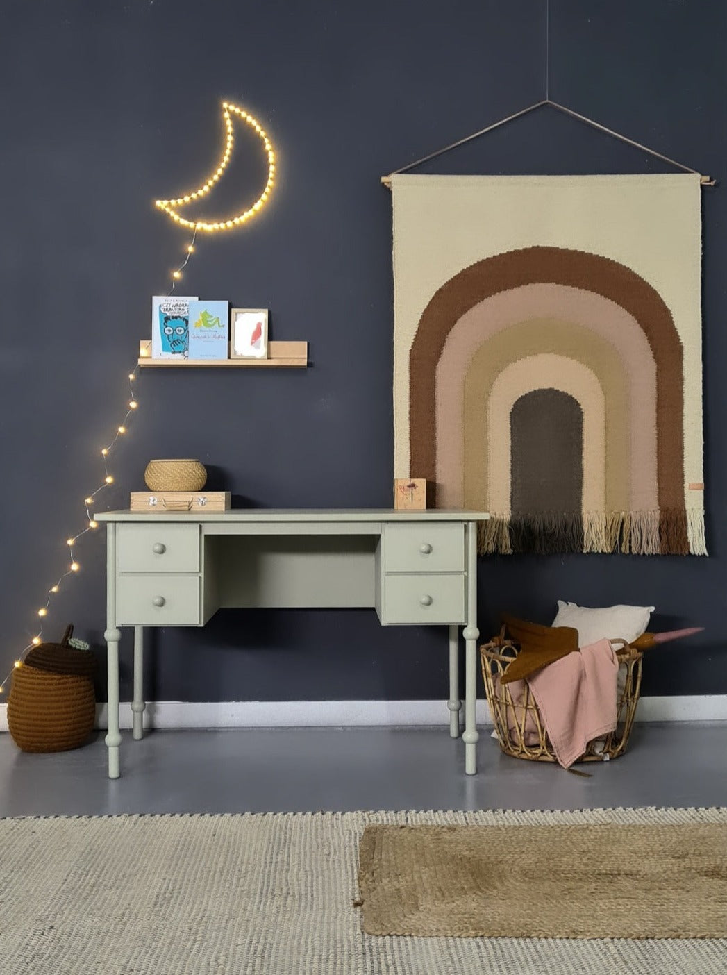 Handmade 'Babushka' Olive Desk