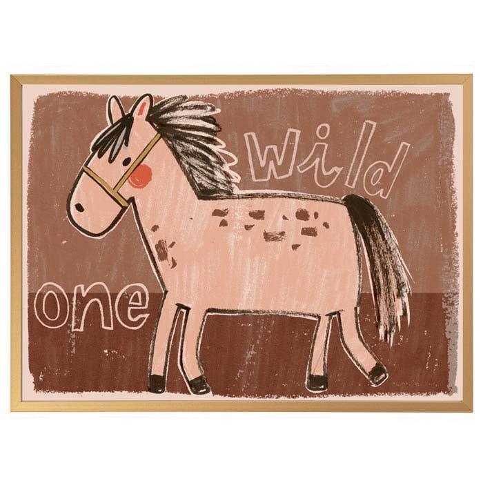 Horse 'Wild One' Wall Poster - 2 Sizes Available
