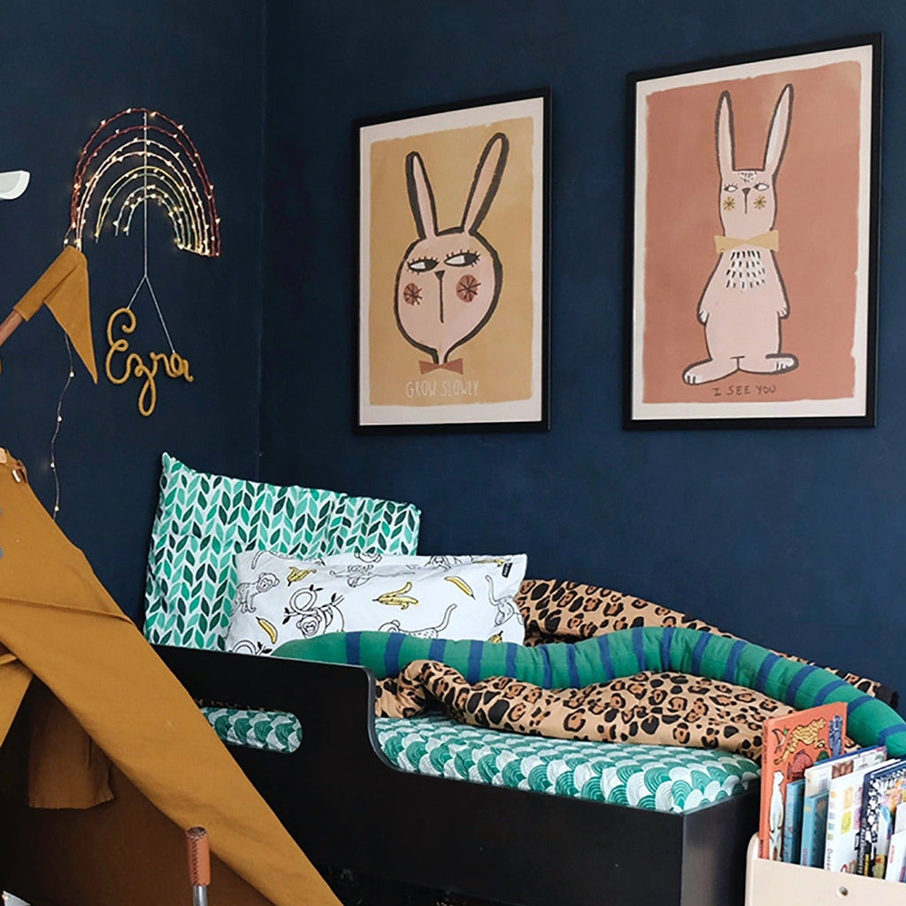 'Grow Slowly' Rabbit Wall Poster - 2 Sizes Available