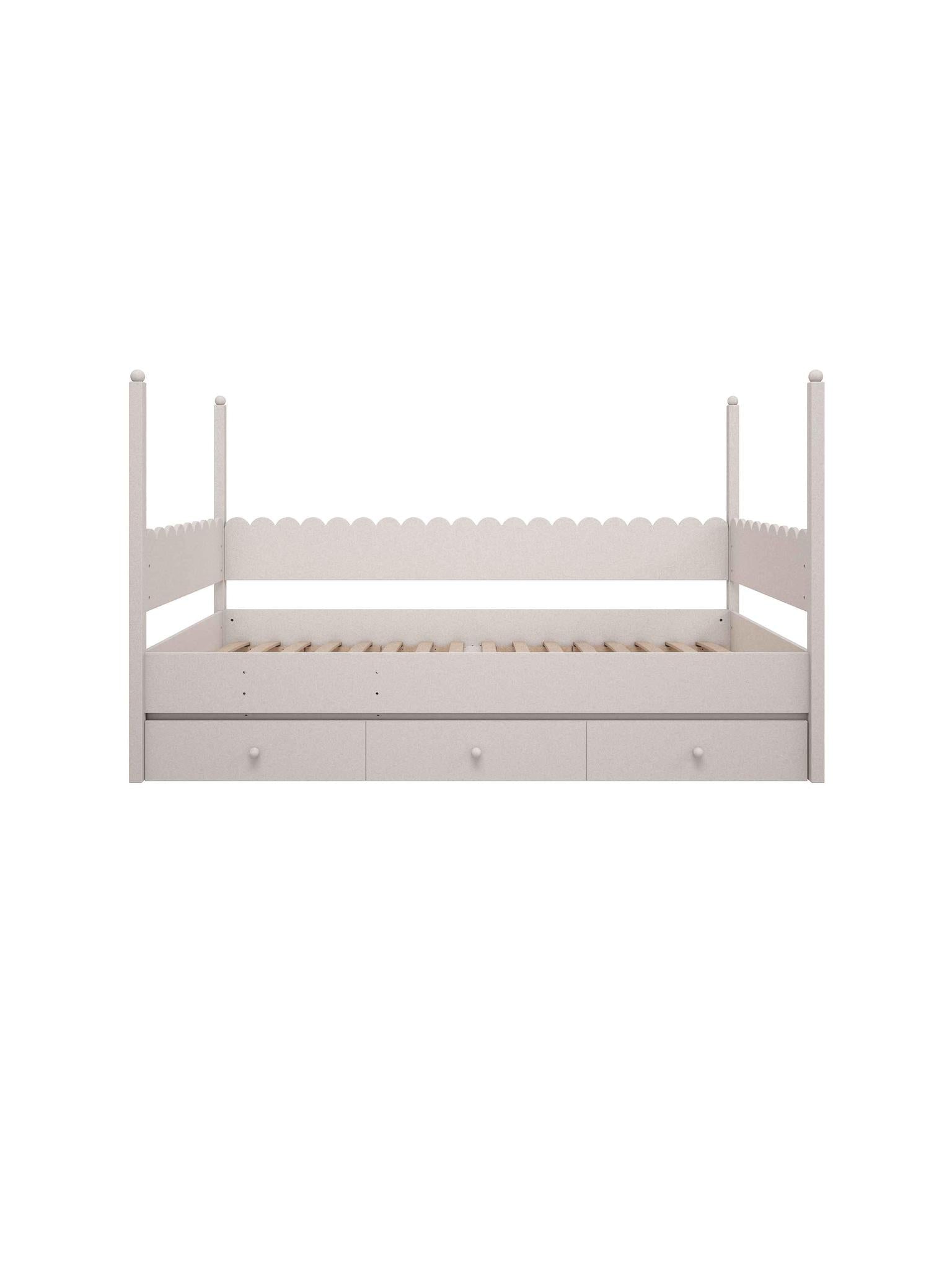 Handmade 'Babushka' Bunk Bed in White (Separate Pieces)