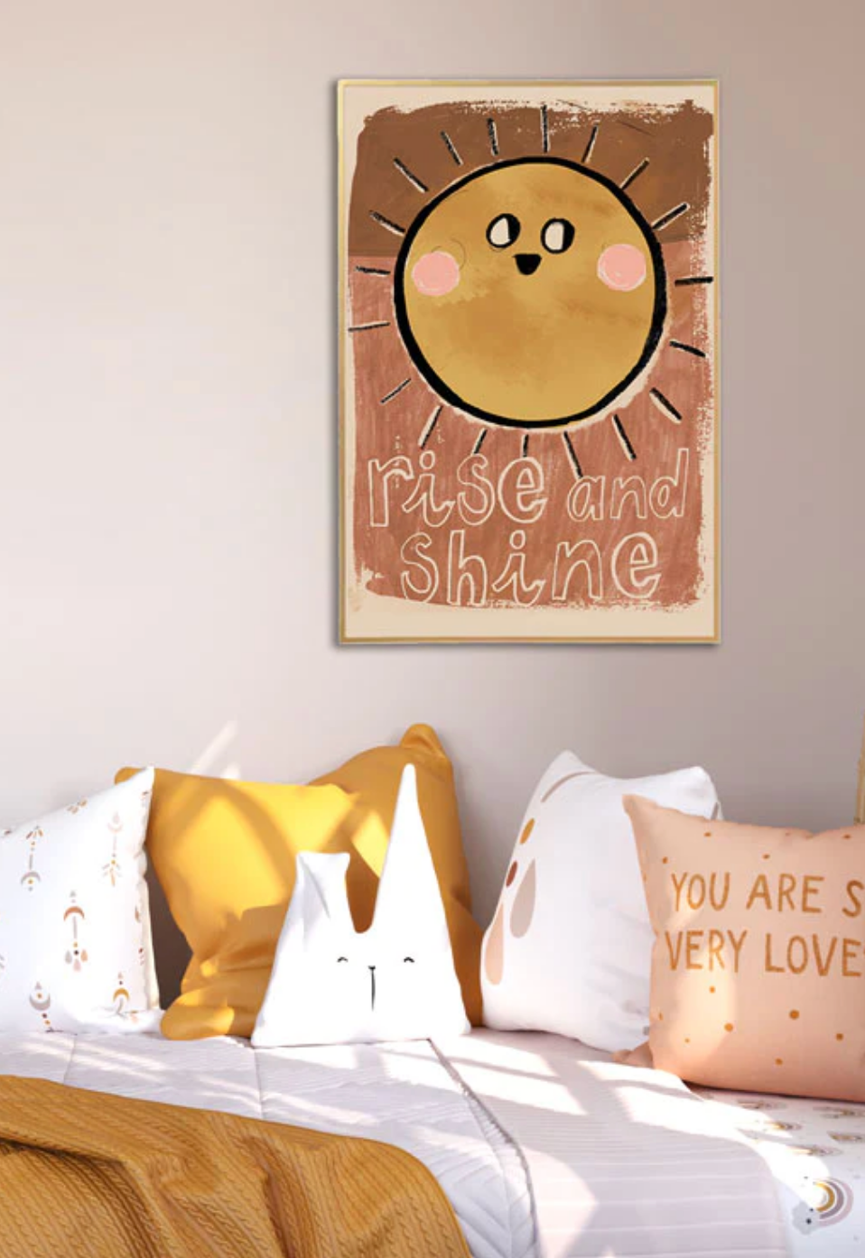 'Rise & Shine' Sun Wall Poster - 2 Sizes Available