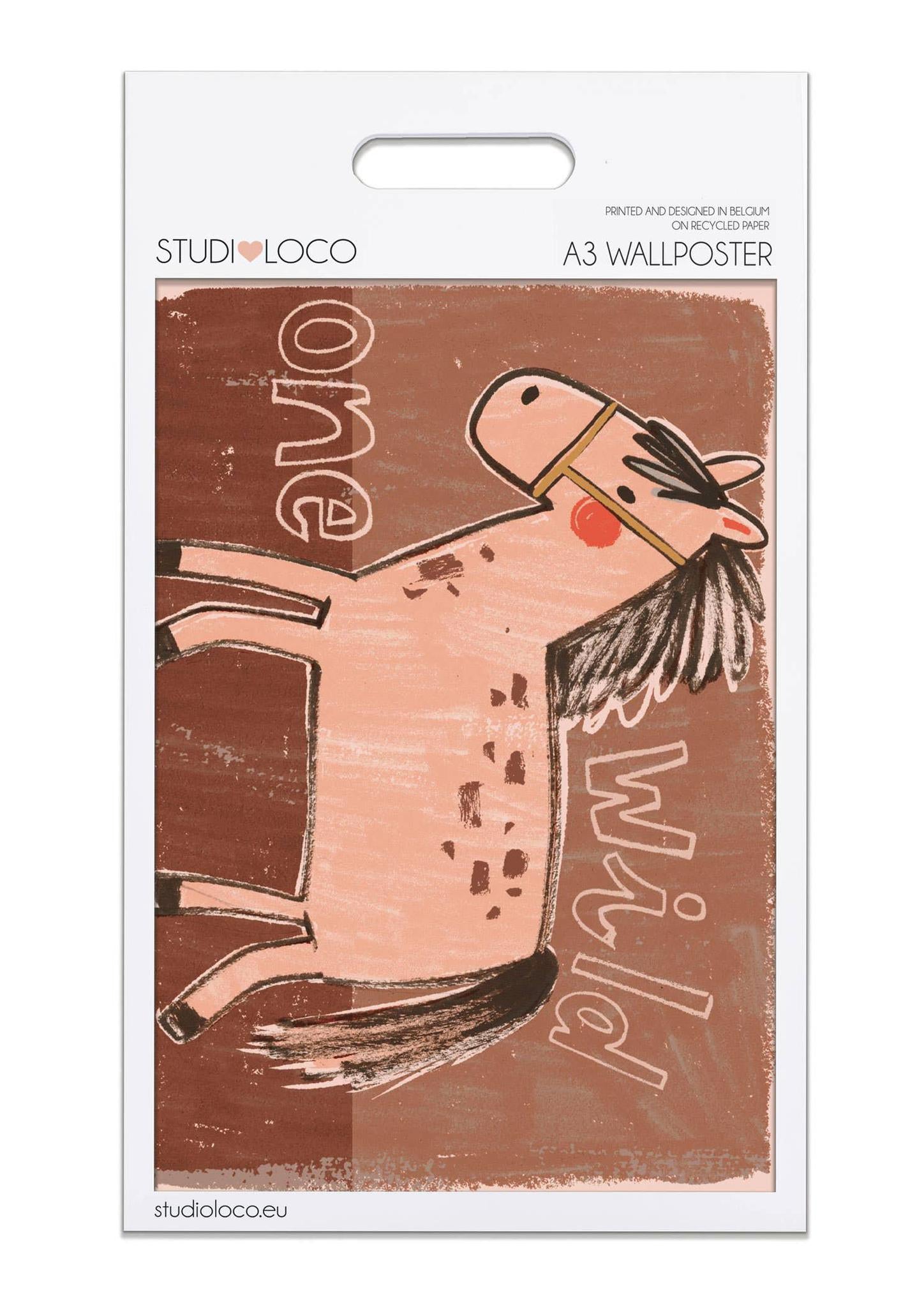 Horse 'Wild One' Wall Poster - 2 Sizes Available