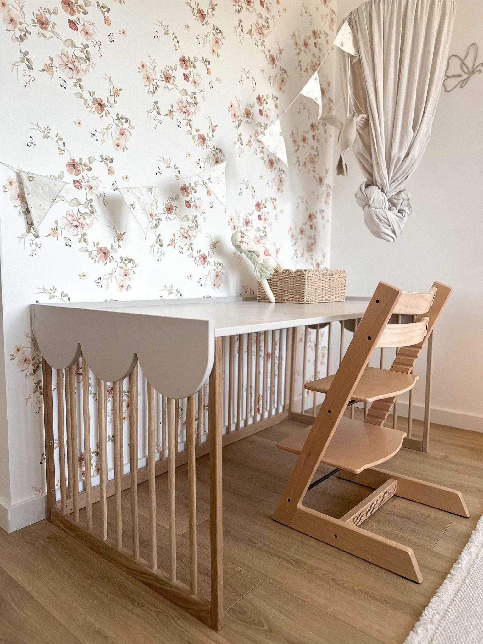 Handmade 'Bloom' Cot Bed 70 x 140
