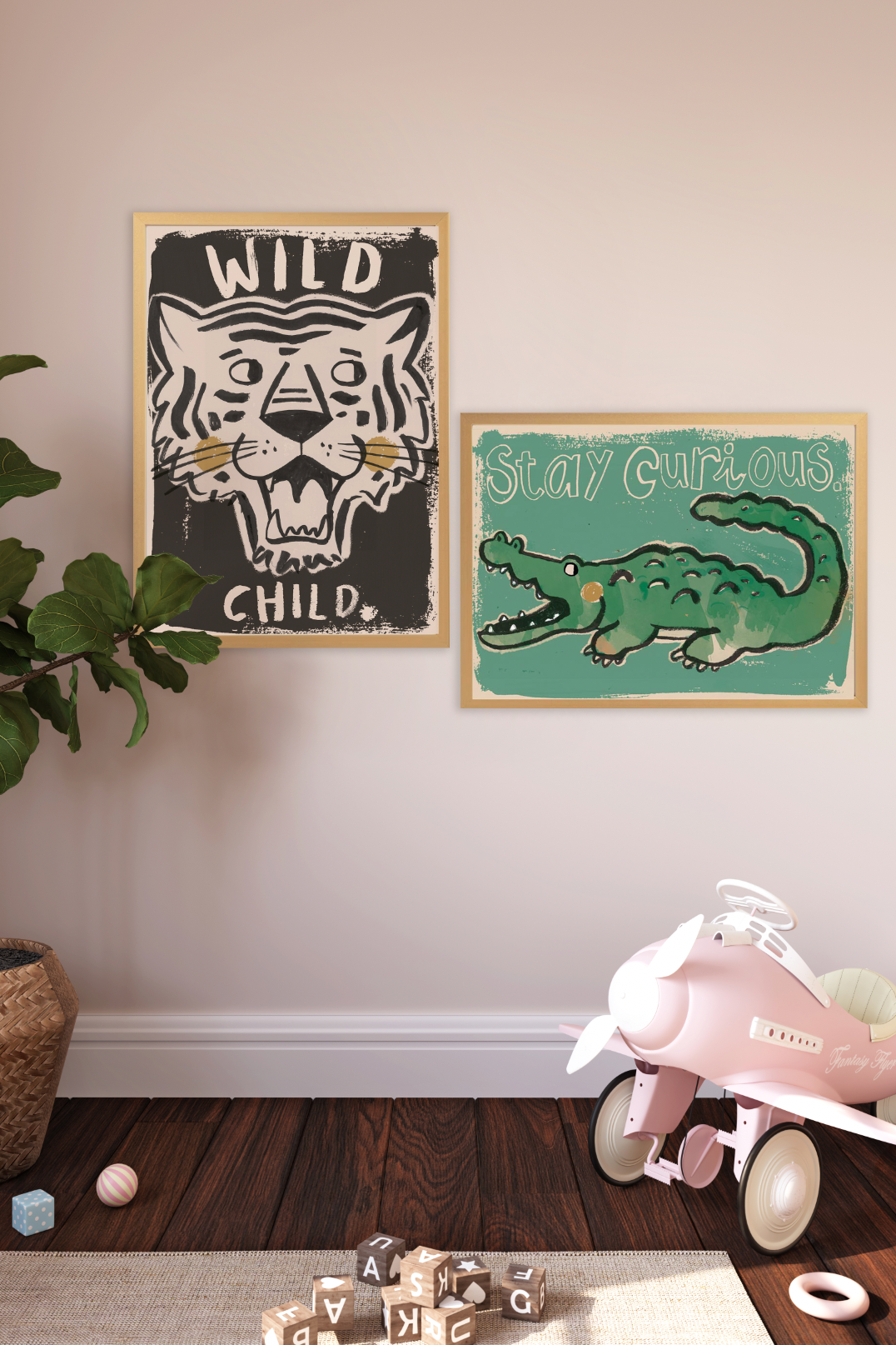 Croco 'Stay Curious' 50x70cm Poster