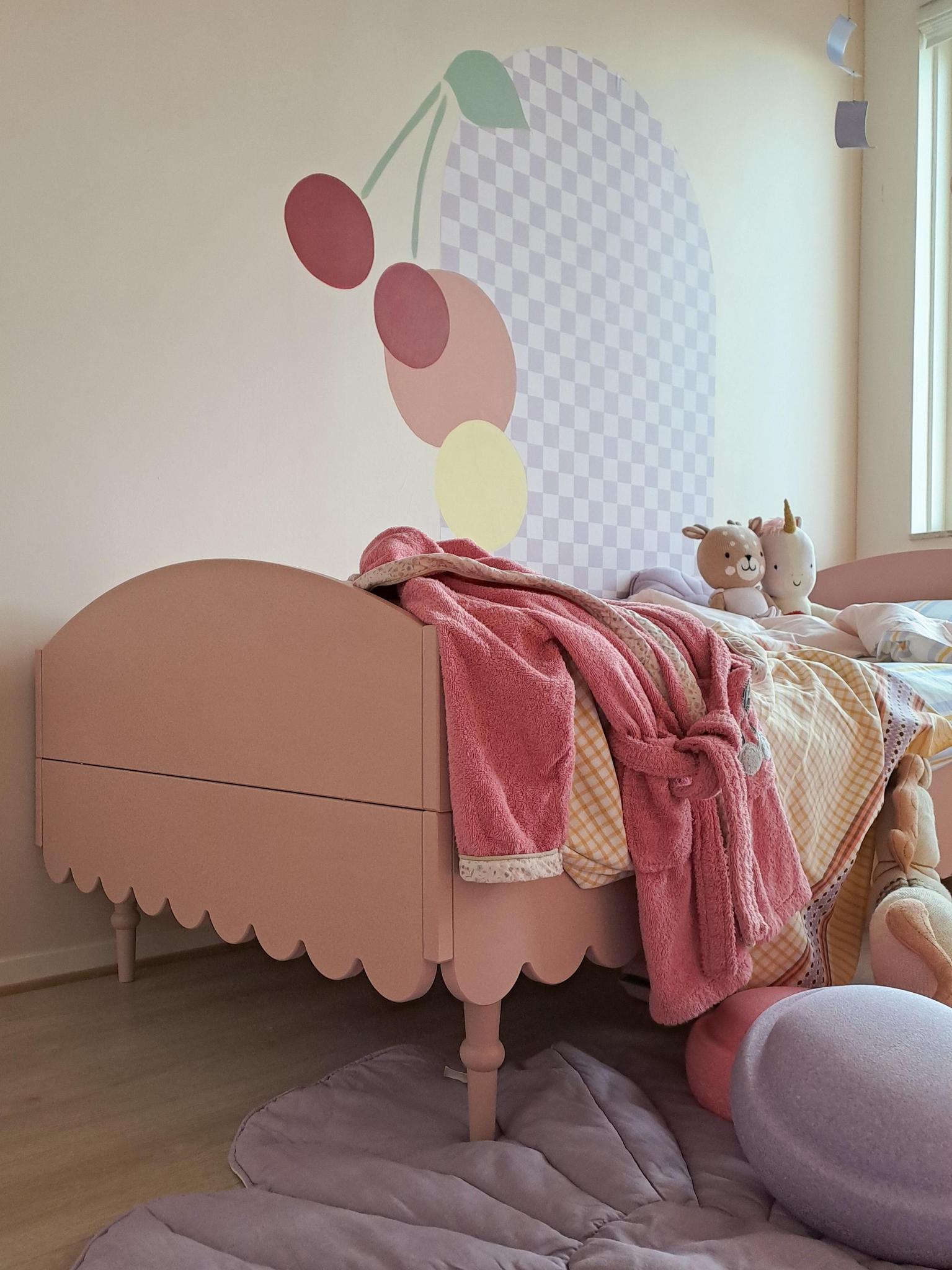 Handmade 'Babushka' Pink Bed 120 x 200cm