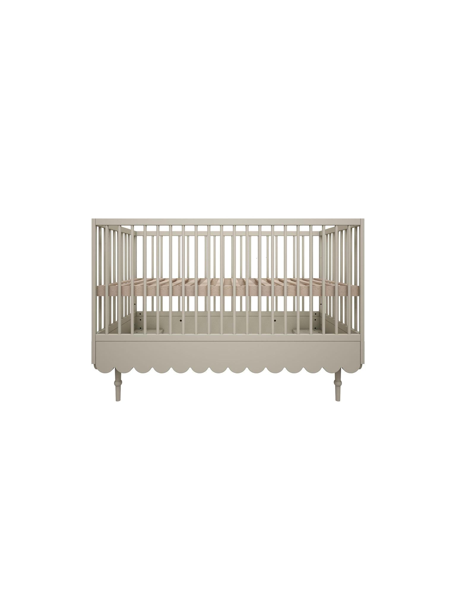 Handmade 'Babushka' Olive Cot Bed 70 x 140cm