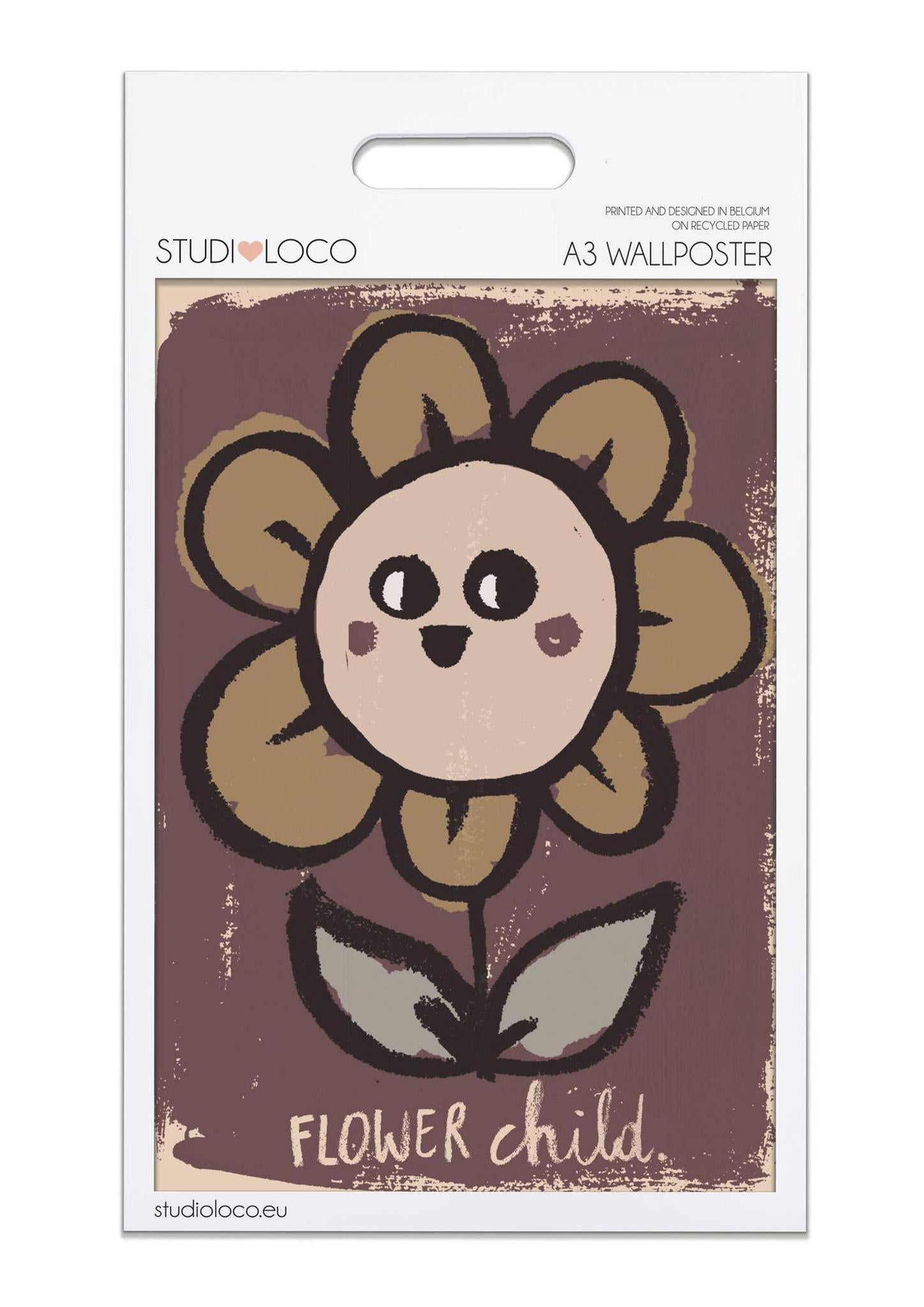 'Flower Child' Wall Poster - 2 Sizes Available