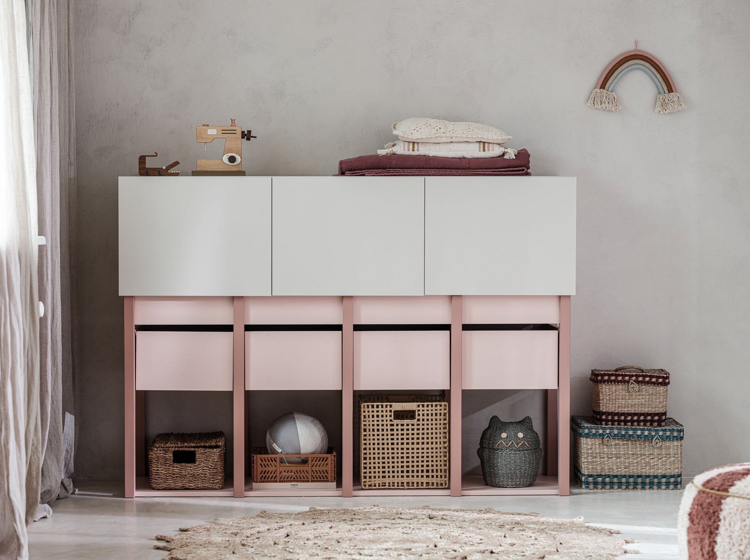 Handmade 'Tweens' Pink Chest of Drawers