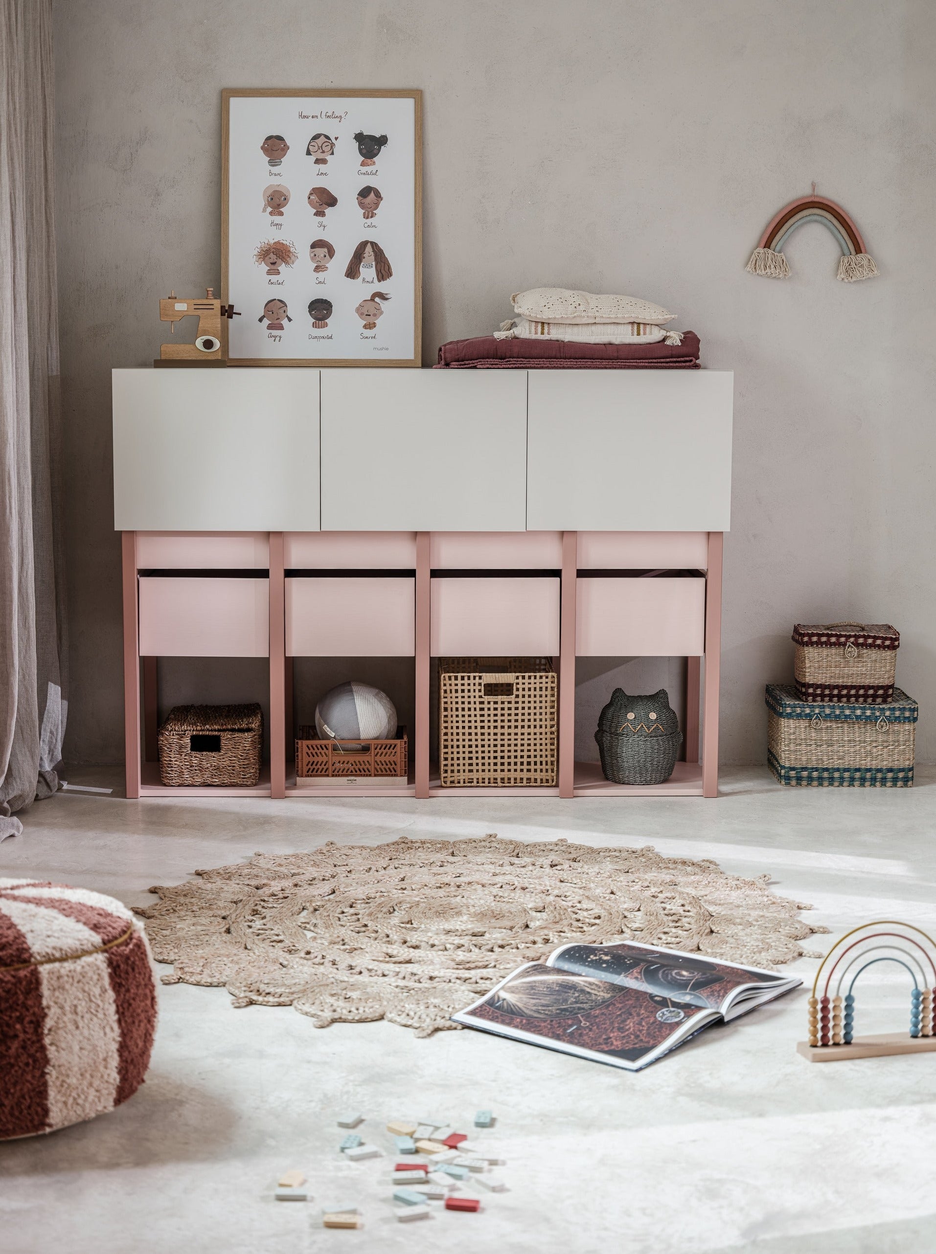 Handmade 'Tweens' Pink Chest of Drawers