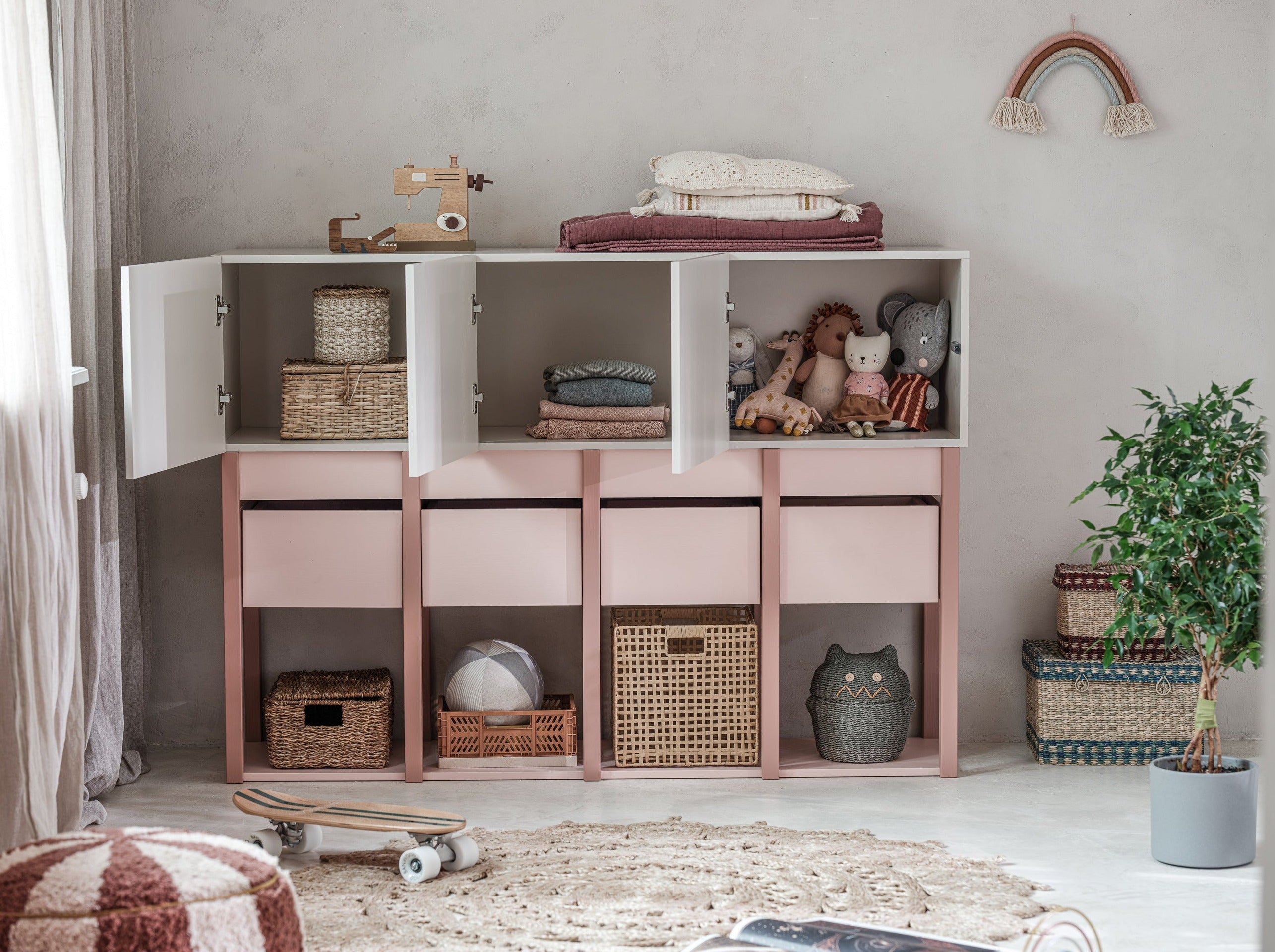 Handmade 'Tweens' Pink Chest of Drawers
