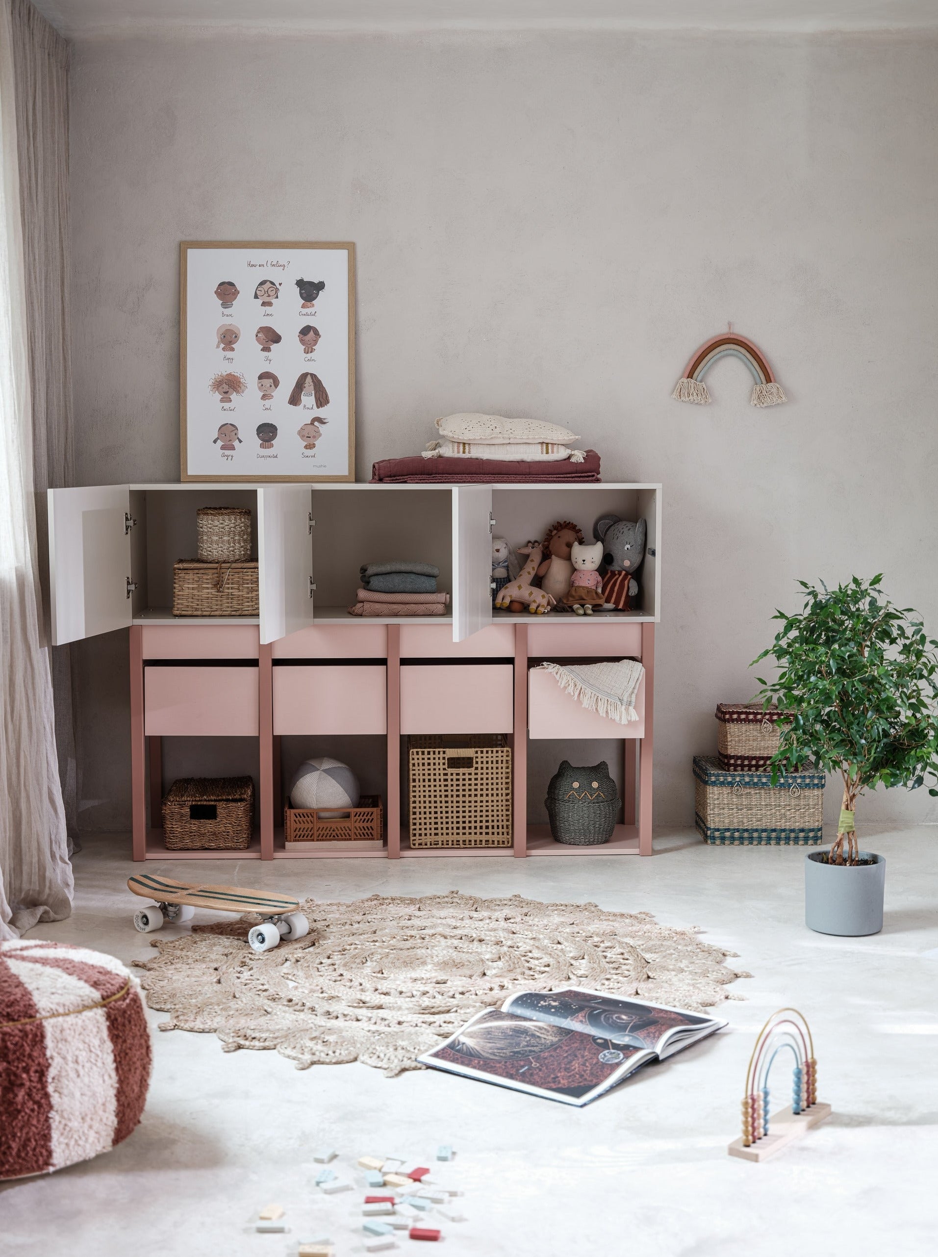 Handmade 'Tweens' Pink Chest of Drawers