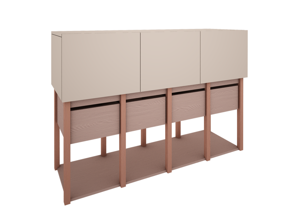 Handmade 'Tweens' Pink Chest of Drawers