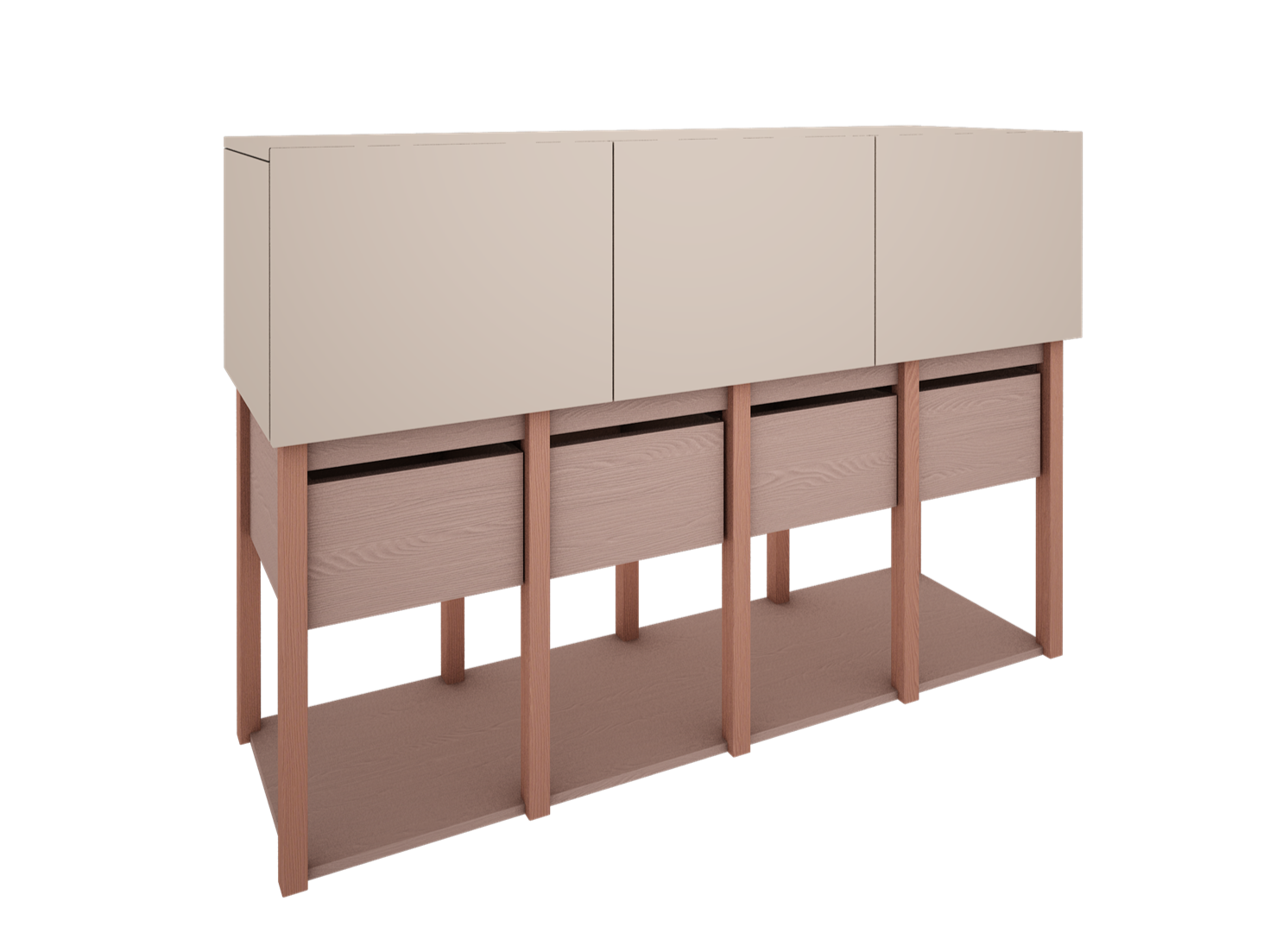 Handmade 'Tweens' Pink Chest of Drawers