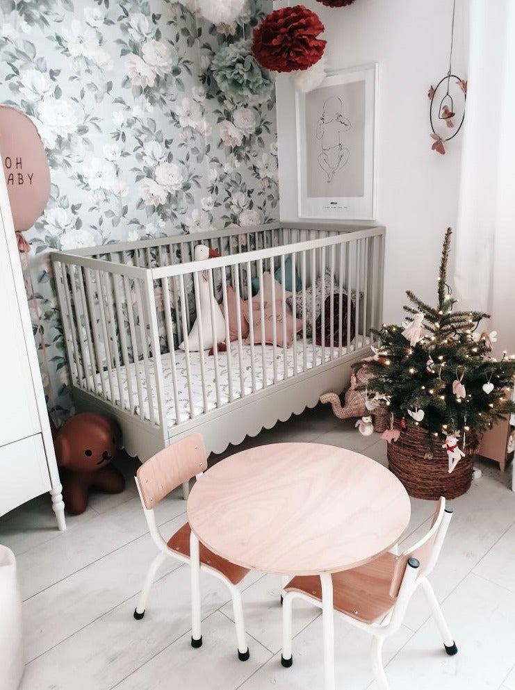 Handmade 'Babushka' Pink Cot Bed 70 x 140cm