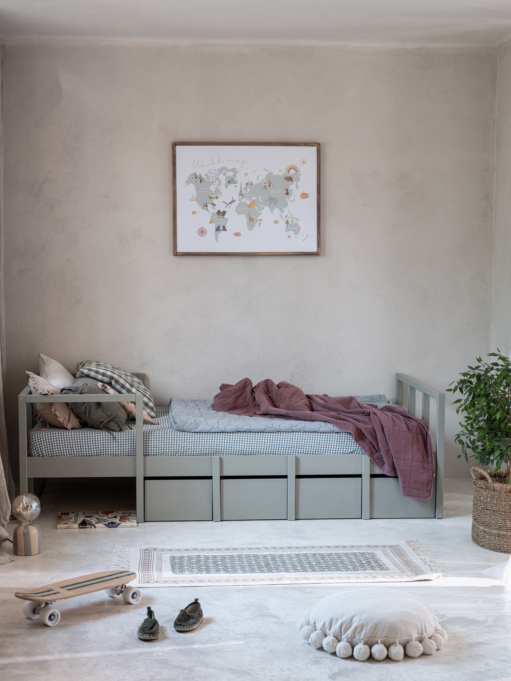 Handmade 'Tweens' Under Drawer for Bed 90 x 200cm (Eucalyptus)