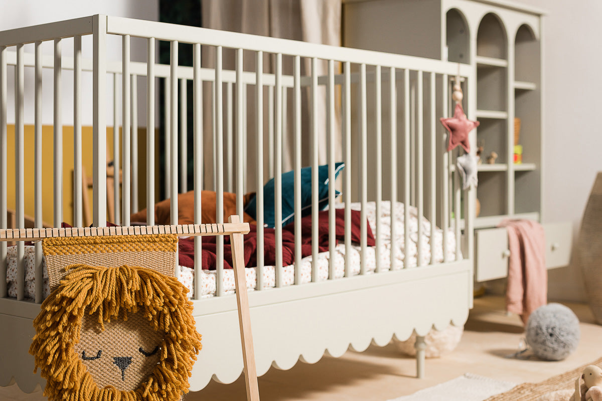 Handmade 'Babushka' Pink Cot Bed 70 x 140cm
