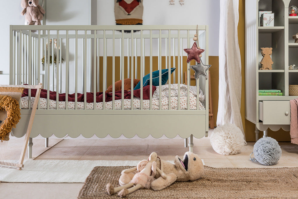Handmade 'Babushka' Pink Cot Bed 70 x 140cm