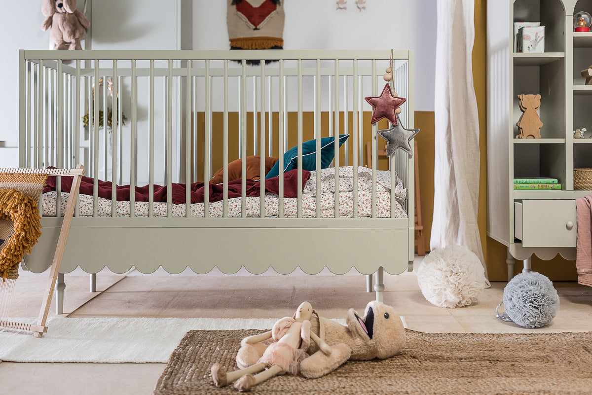 Handmade 'Babushka' Pink Cot Bed 70 x 140cm