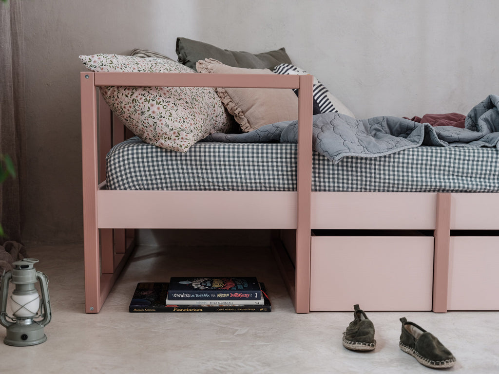 Handmade 'Tweens' Under Drawer for Bed 90 x 200cm (Pink)