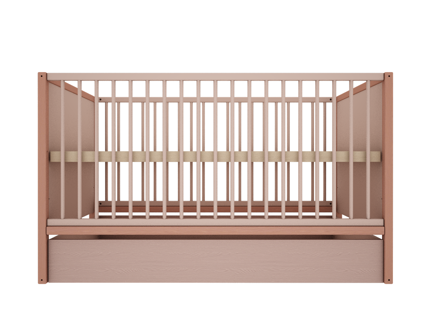Handmade 'Tweens' Under bed Drawer for 70x140 bed (Pink)