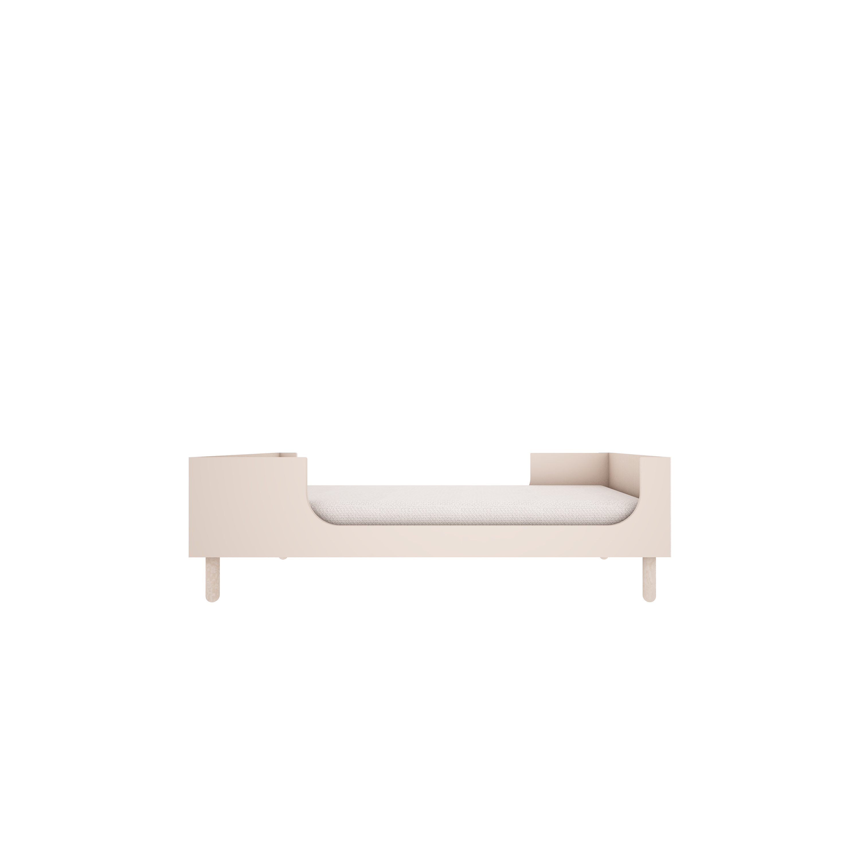 Handmade Birch 'River' Cot Bed 70 x 140cm - Sand