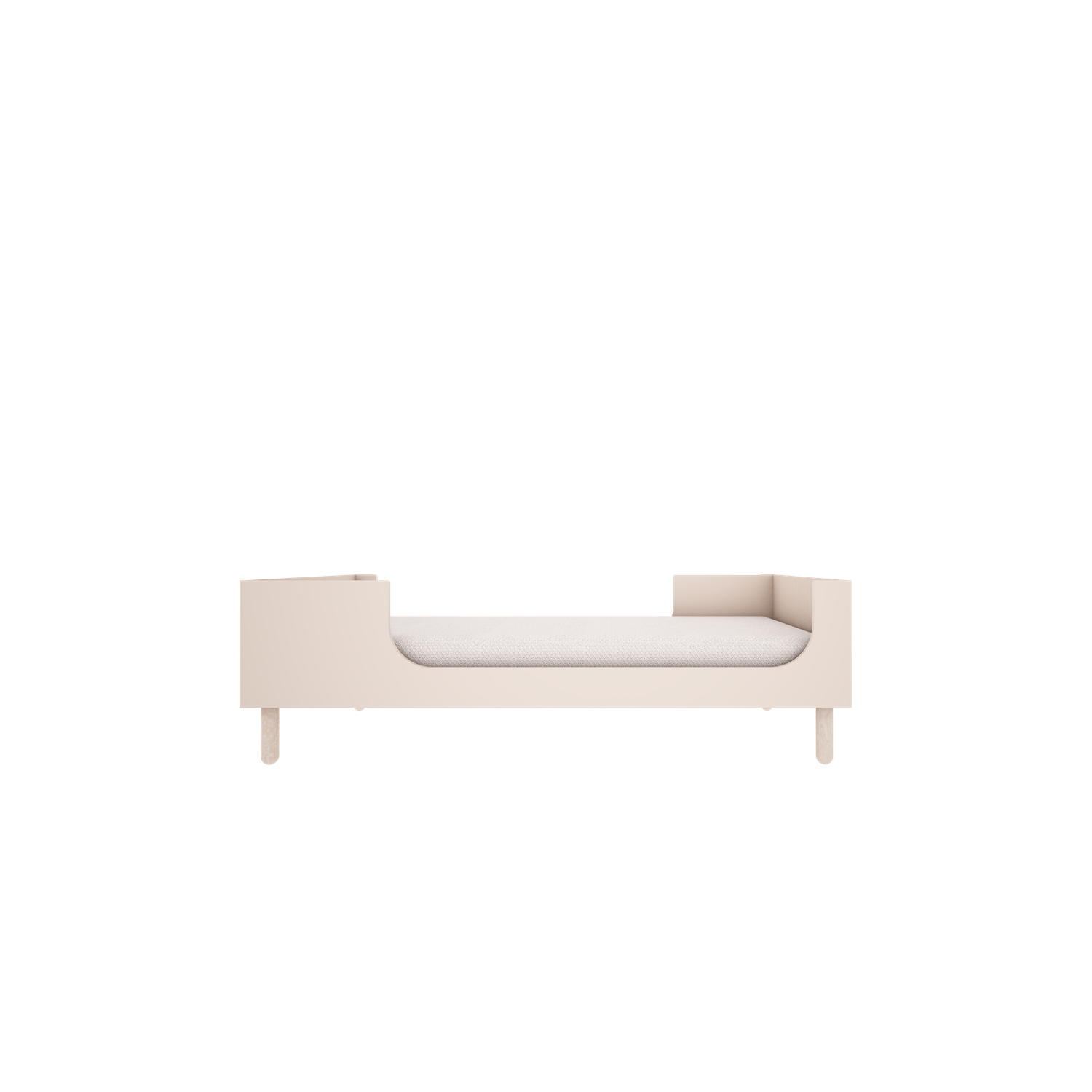 Handmade Birch 'River' Cot Bed 70 x 140cm - Sand
