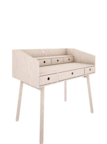 Handmade Birch 'River' Writing Desk - 3 Options