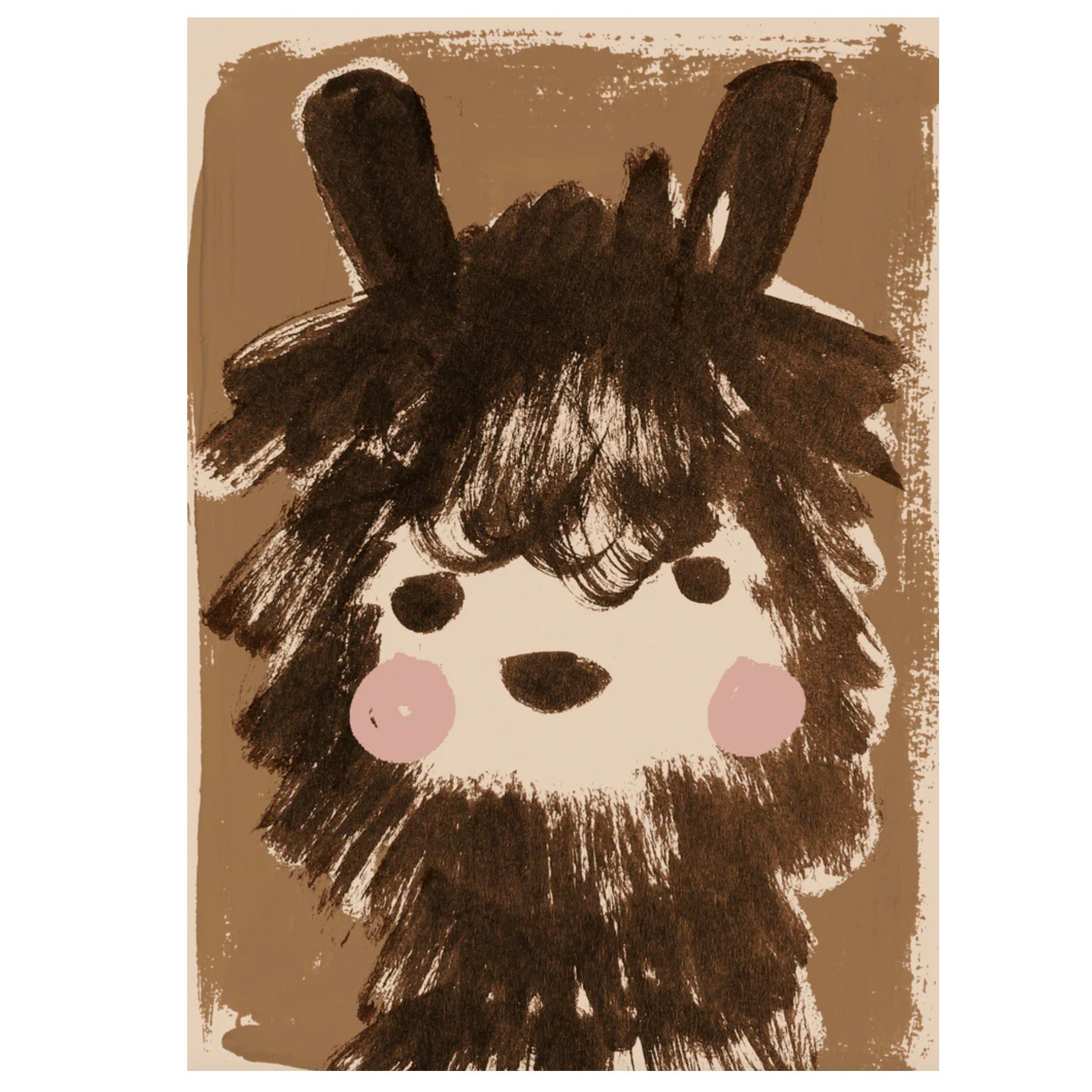 Alpaca 50x70cm Wall Poster