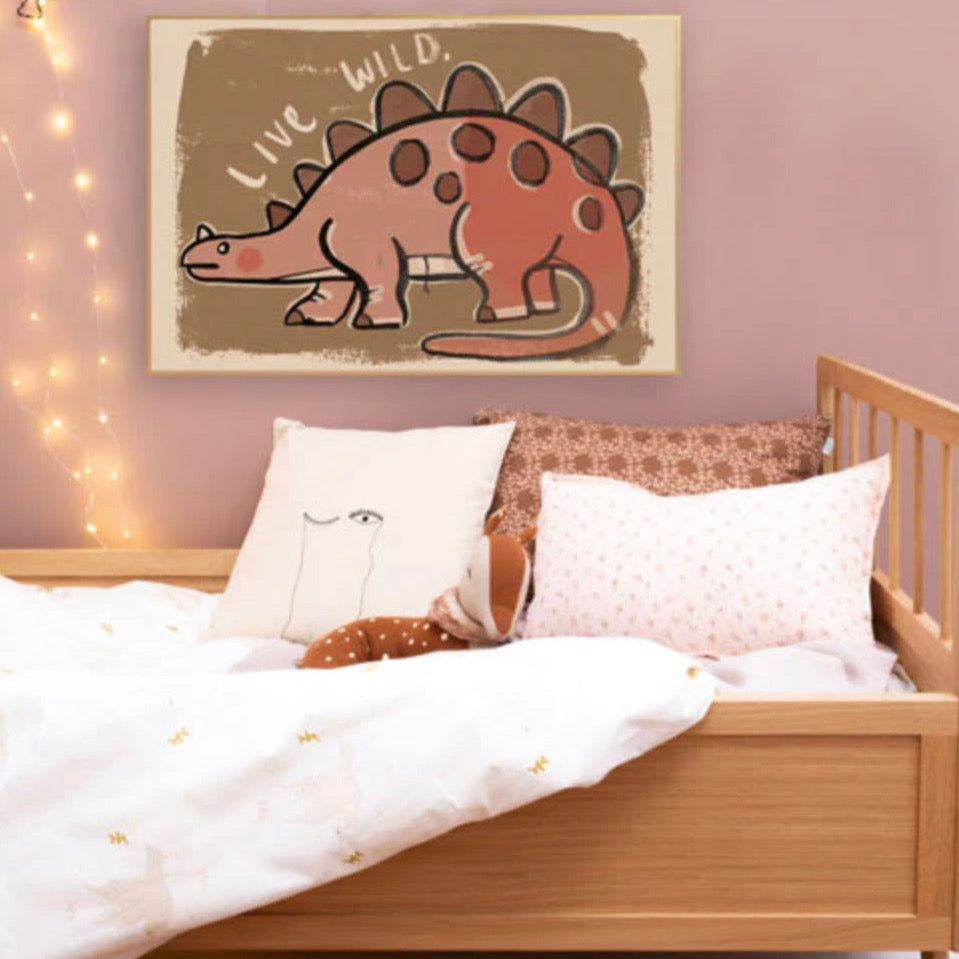 Dino 'Live Wild' 50x70cm Wall Poster