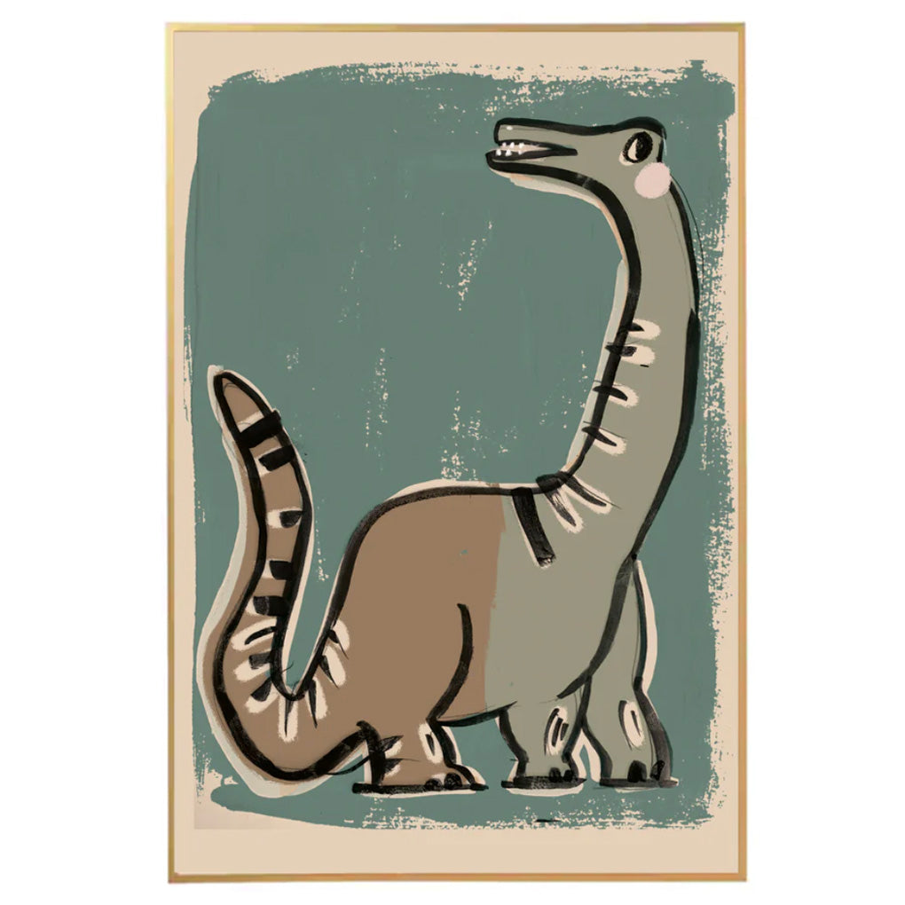 Green Dino 50x70cm Wall Poster