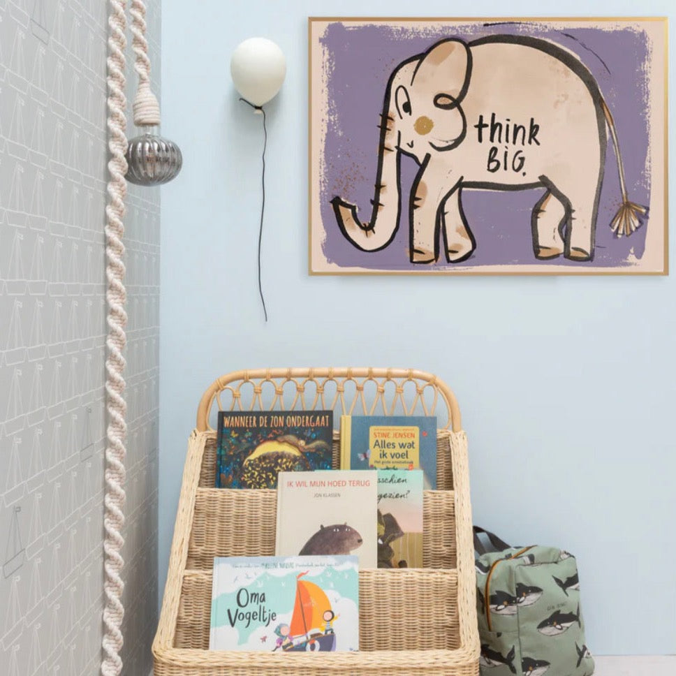 Oli Elephant 'Think Big' Wall Poster - 2 Sizes Available