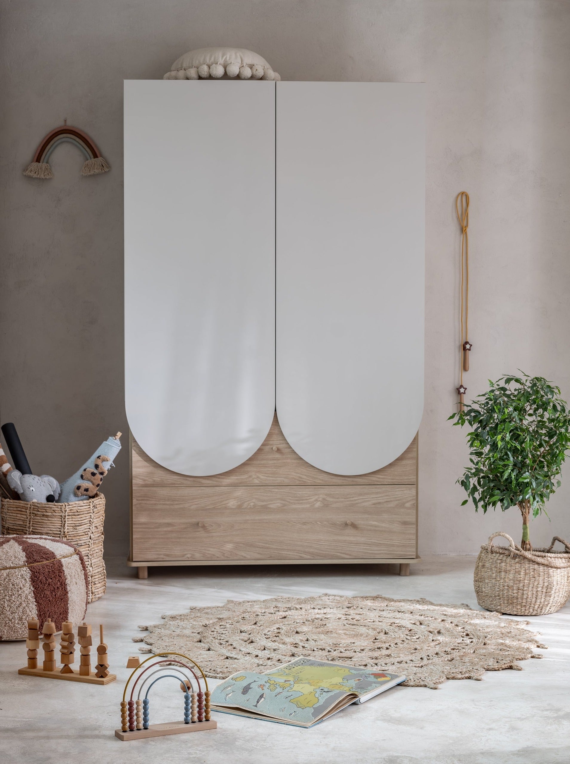 Handmade 'Bloom' Wardrobe - 2 Sizes Available