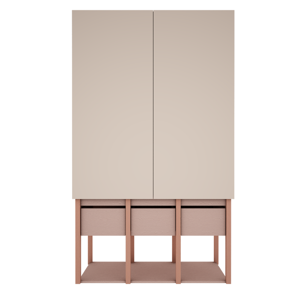 Handmade 'Tweens' Pink Wardrobe