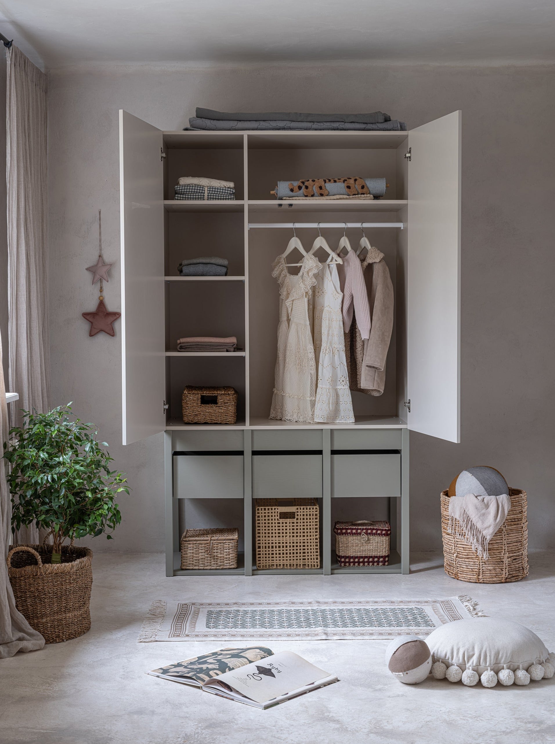 Handmade 'Tweens' Eucalyptus Wardrobe