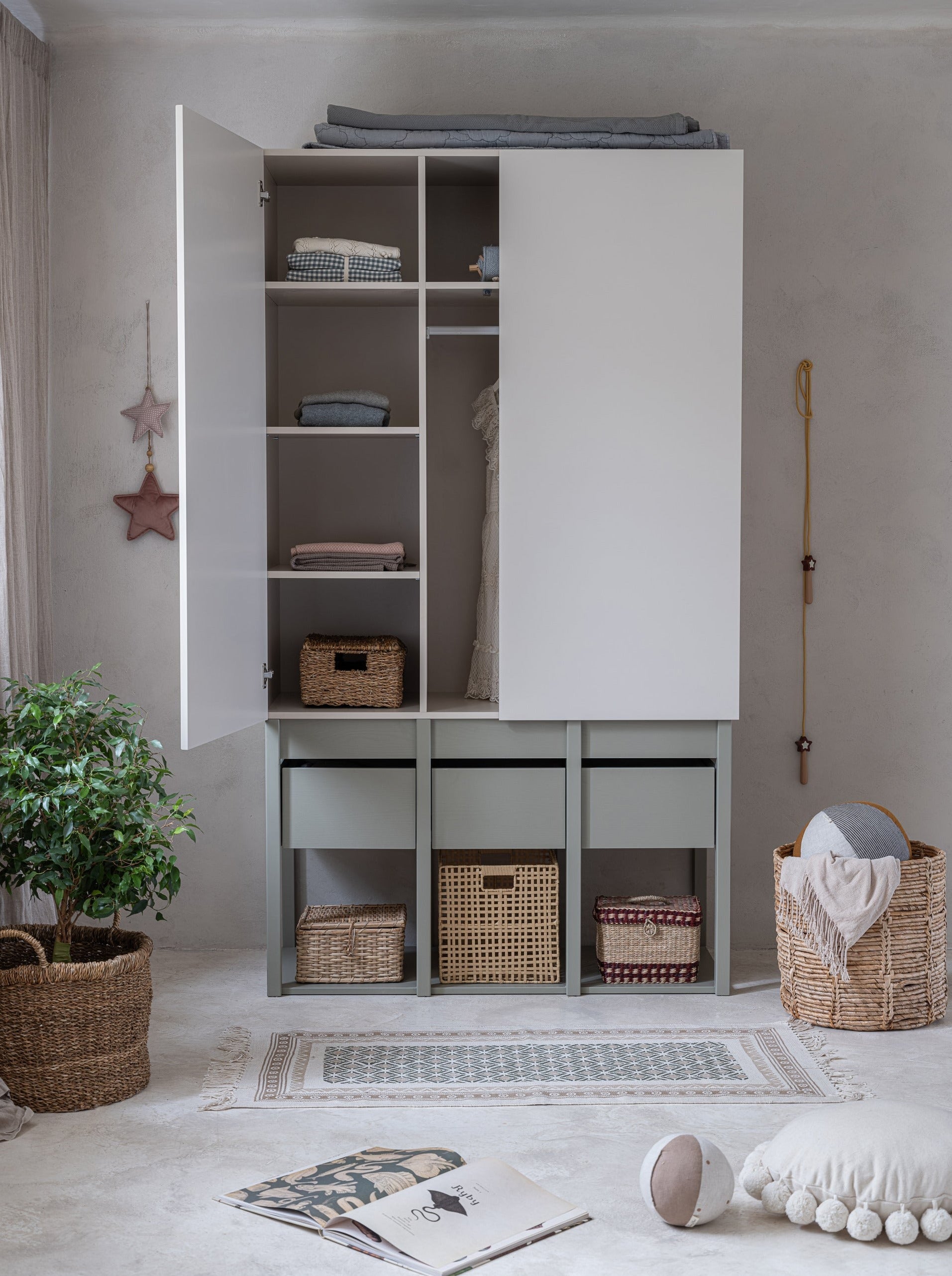 Handmade 'Tweens' Eucalyptus Wardrobe