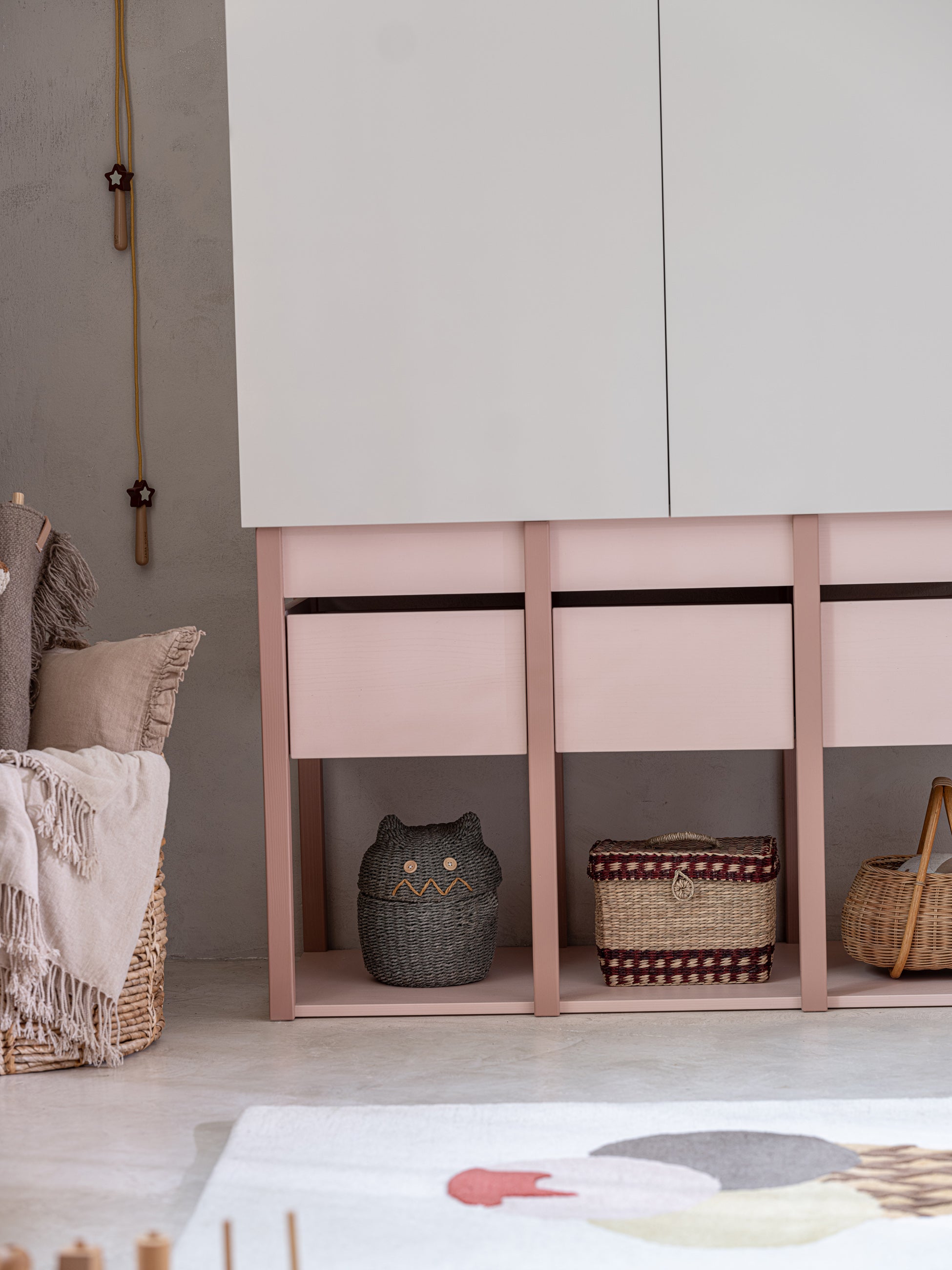 Handmade 'Tweens' Pink Wardrobe