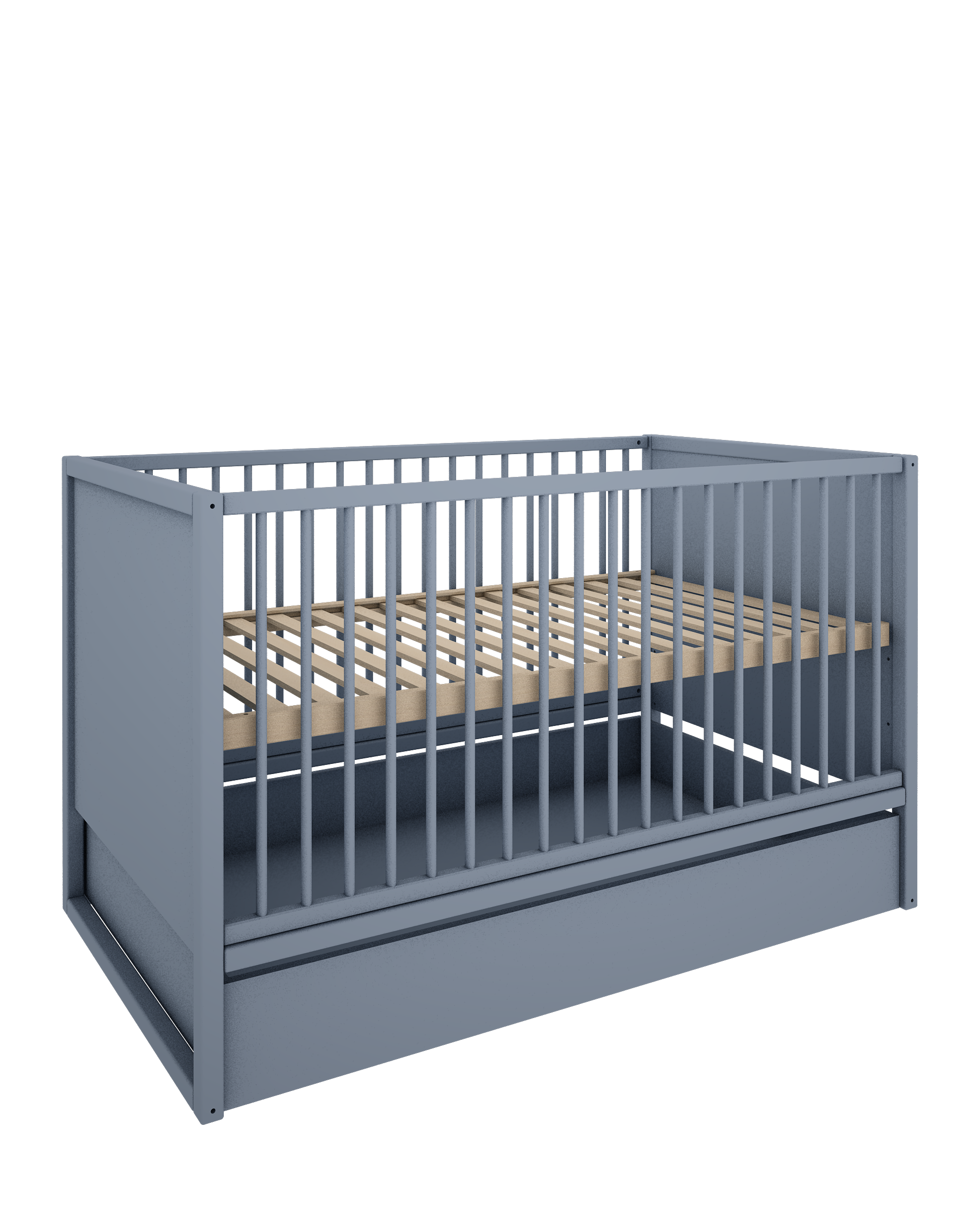 Handmade 'Tweens' Blue Cot Bed 70x140cm