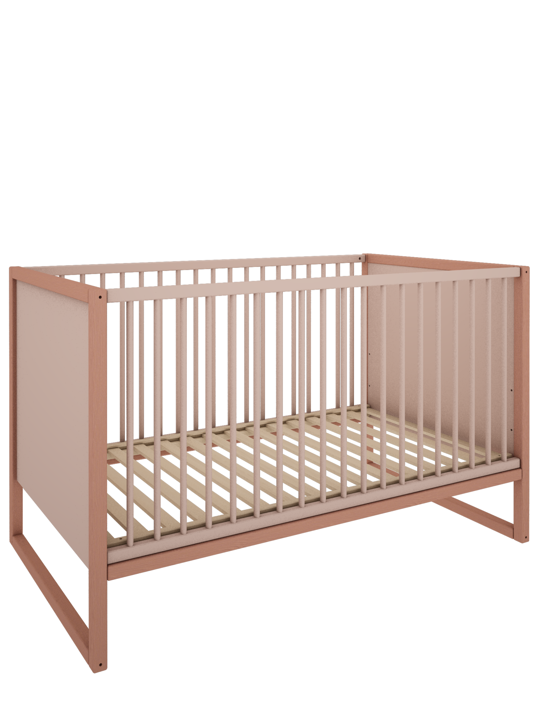 Handmade 'Tweens' Pink Cot bed 70x140cm