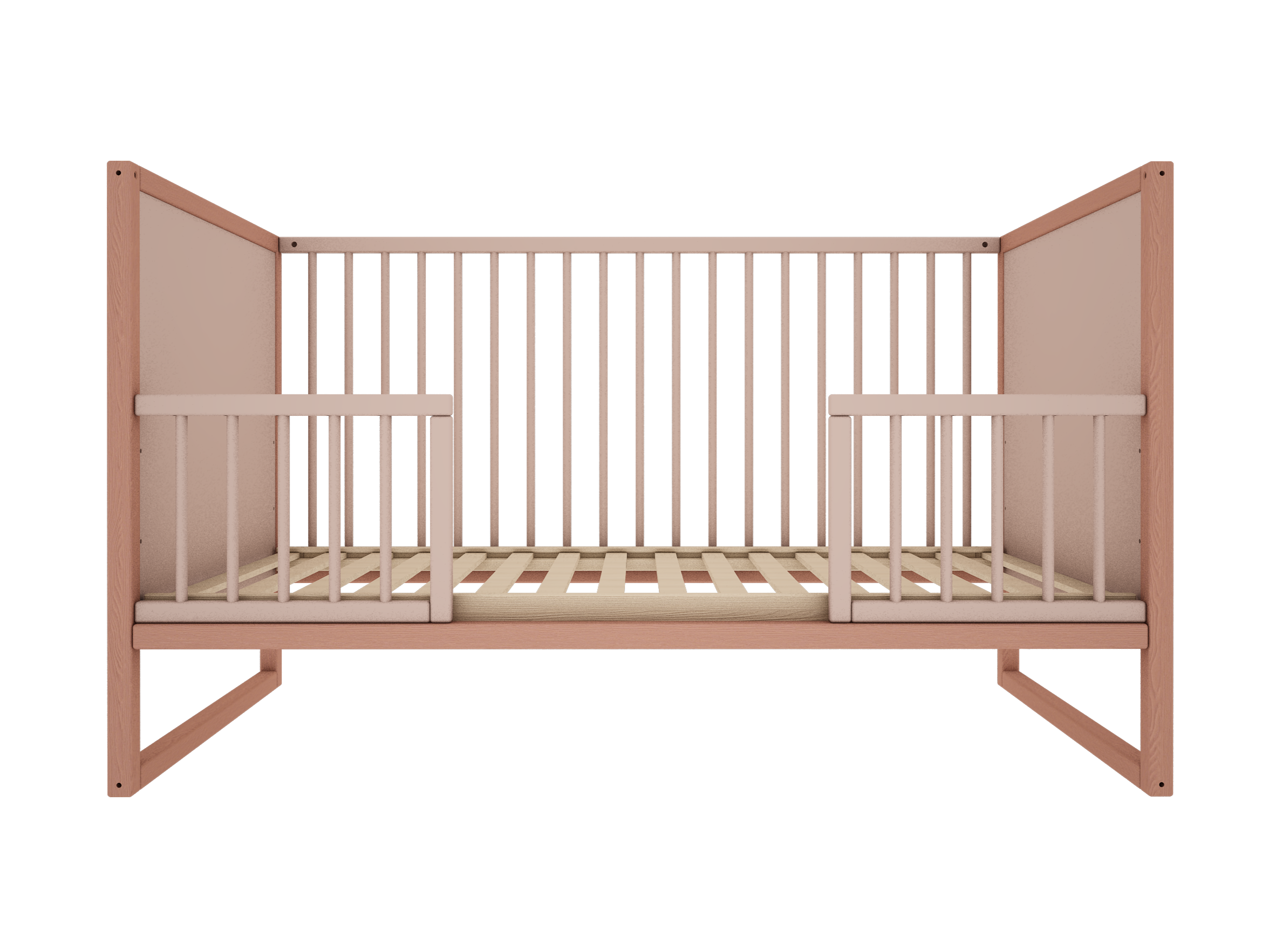 Handmade 'Tweens' Pink Cot bed 70x140cm