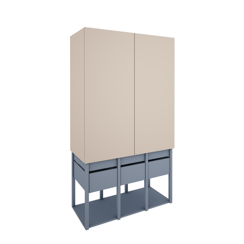 Handmade 'Tweens' Blue Wardrobe