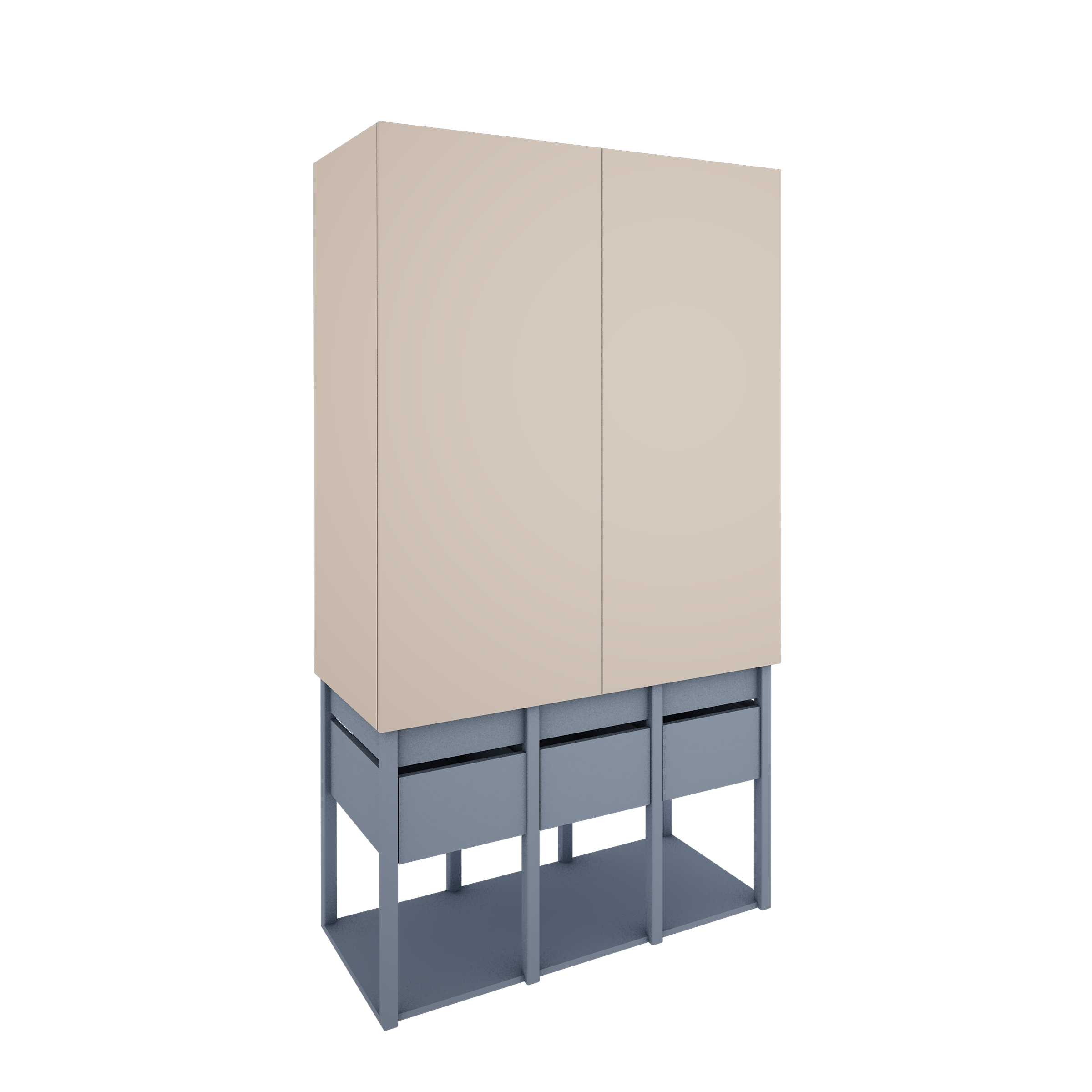 Handmade 'Tweens' Blue Wardrobe