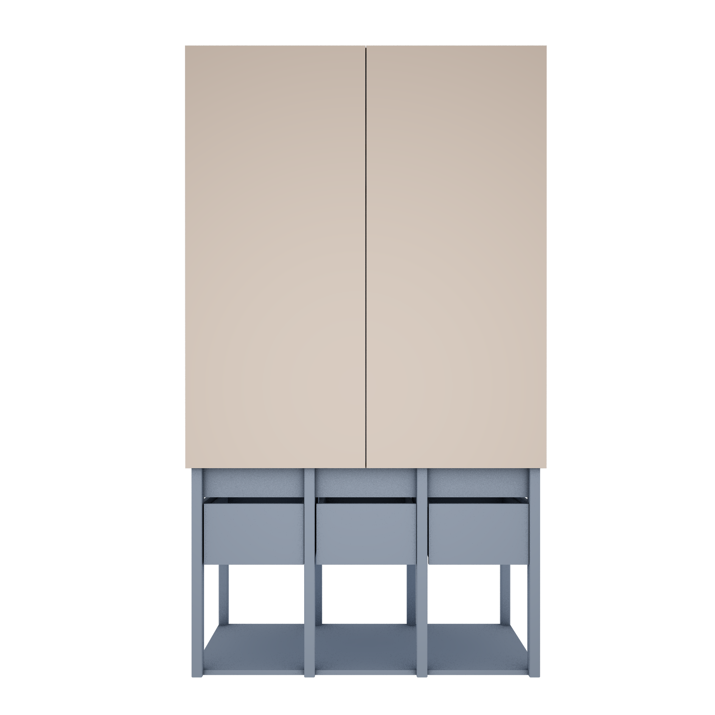 Handmade 'Tweens' Blue Wardrobe